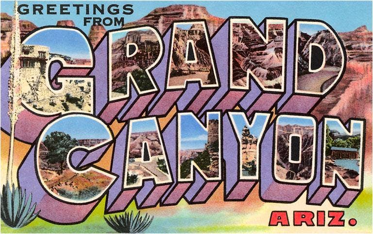 Greetings from Grand Canyon Postcard