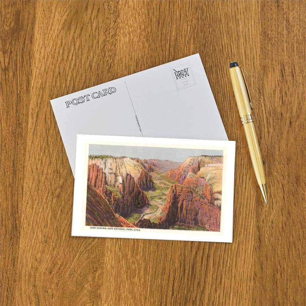 Zion Canyon, National Park Postcard