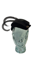 1950’s Feather Hat Black