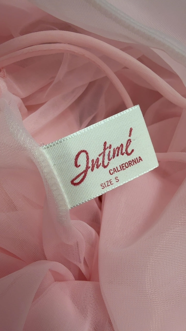 Intime Feather Nightgown Pink