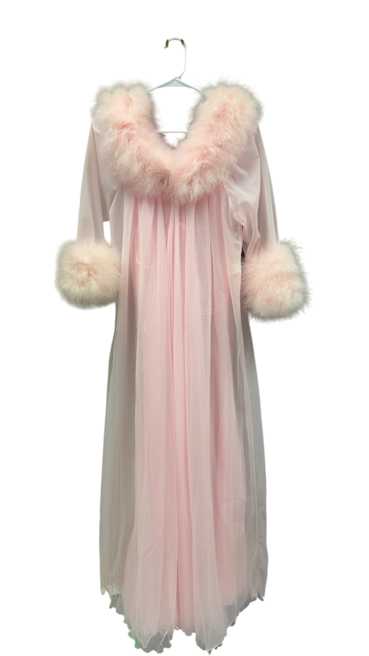 Intime Feather Nightgown Pink