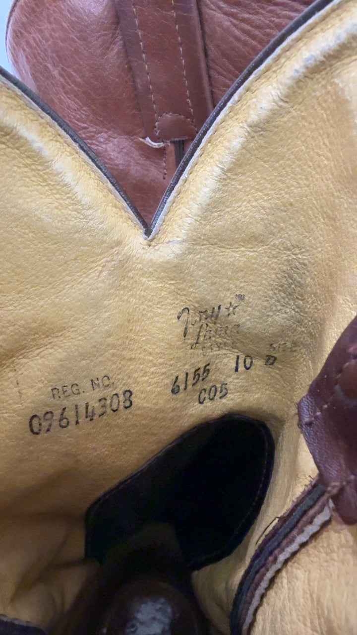 Tony Lama Boots 10 Brown