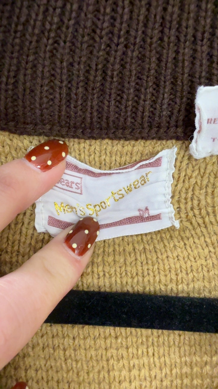 Sears Jacket Beige with brown accents