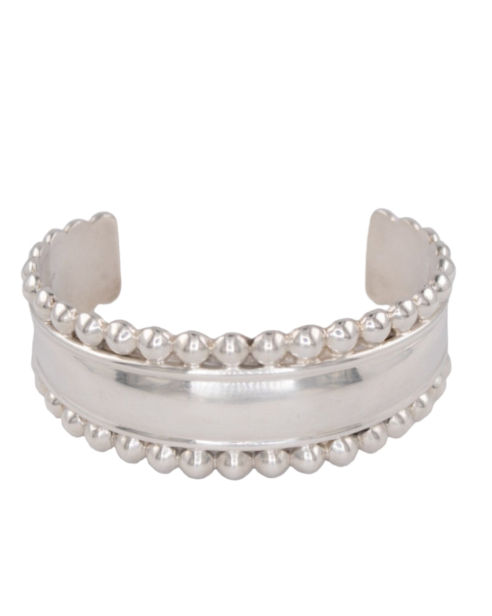 SS Bracelet with Beaded Edge