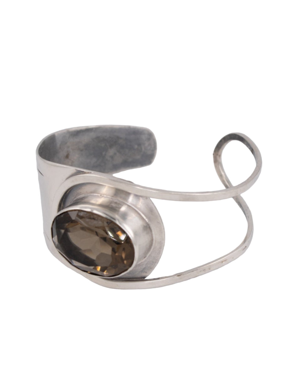 SS Bracelet Smoky Quartz