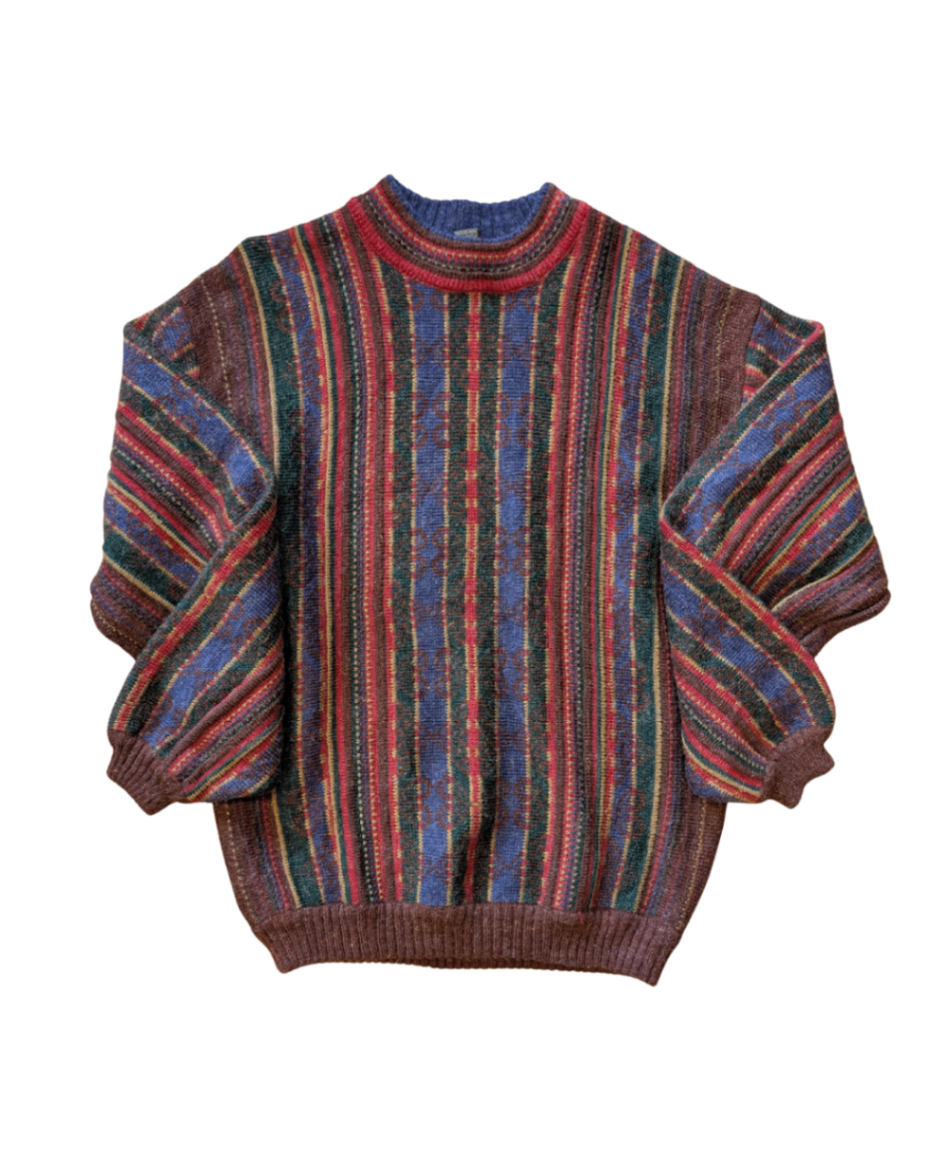 Vintage Wool Blend Striped Knit