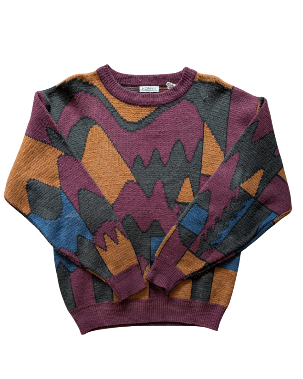 Vintage Geometric Sweater