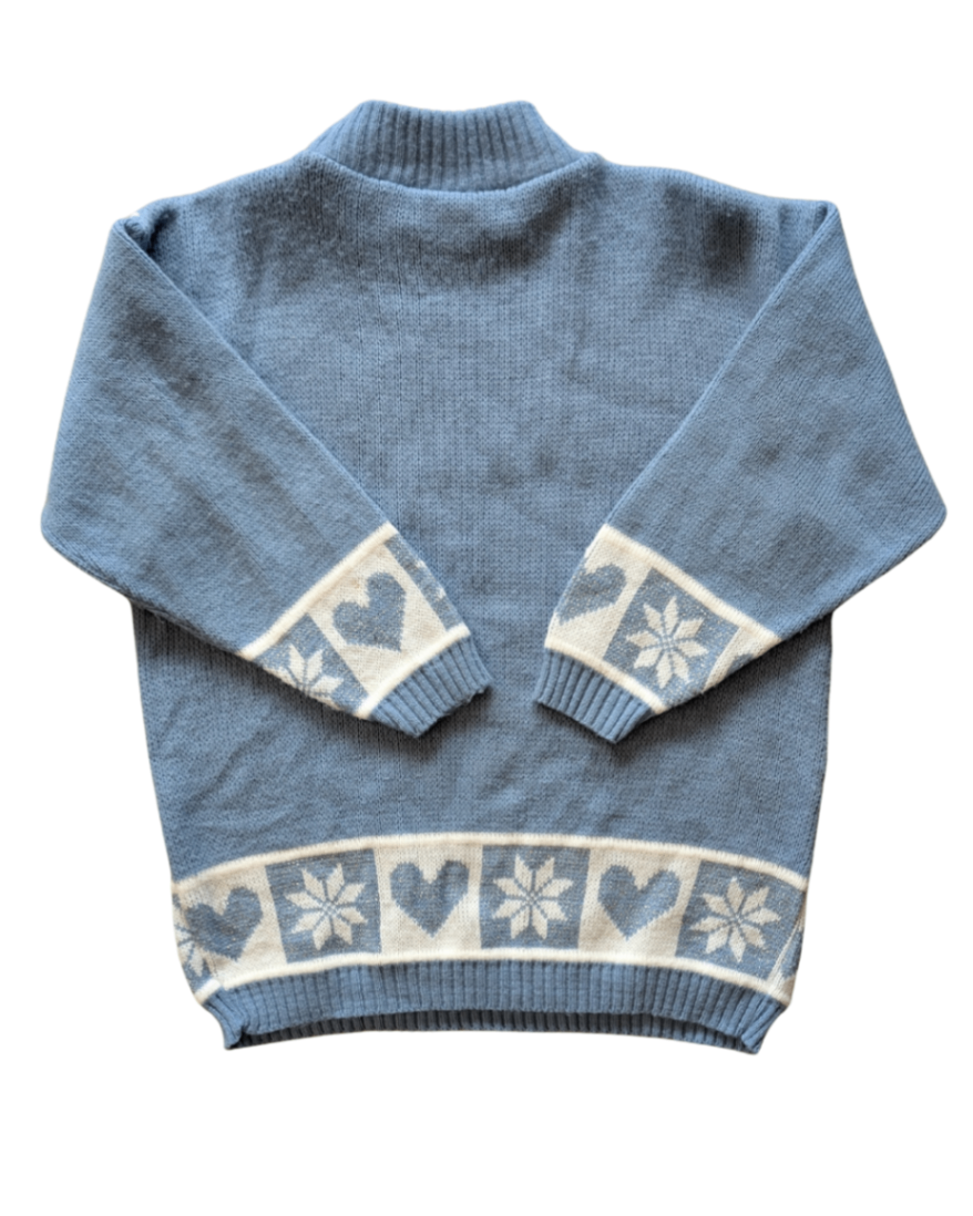 Vintage Blue Panda Sweater 