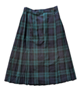 Vintage Made in England Green Plaid Skirt