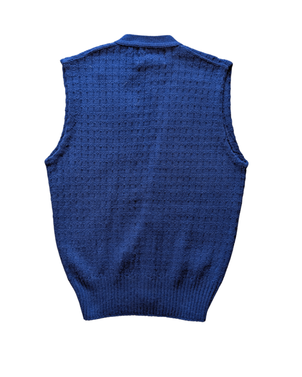 Vintage Navy Knit Vest