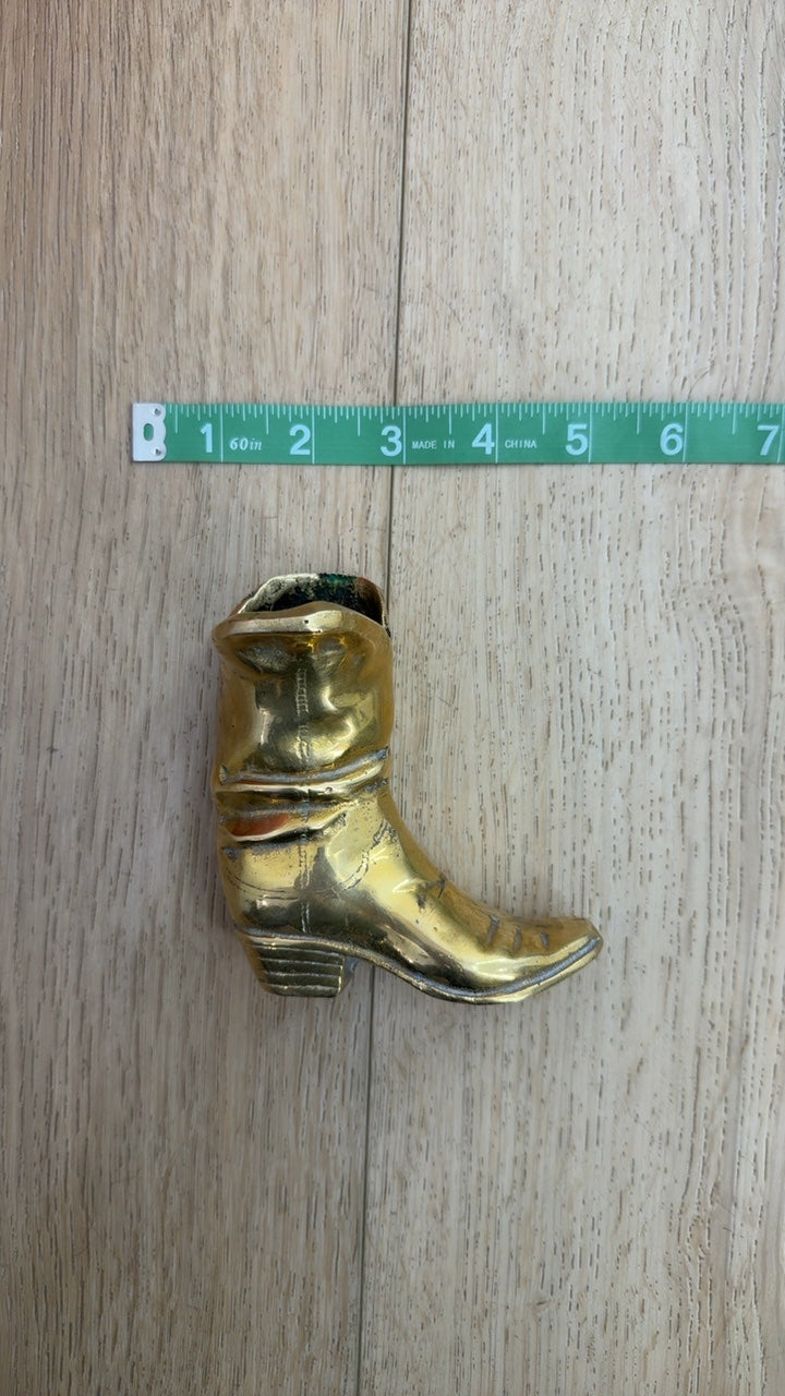 Brass Cowboy Boot Paper Weight