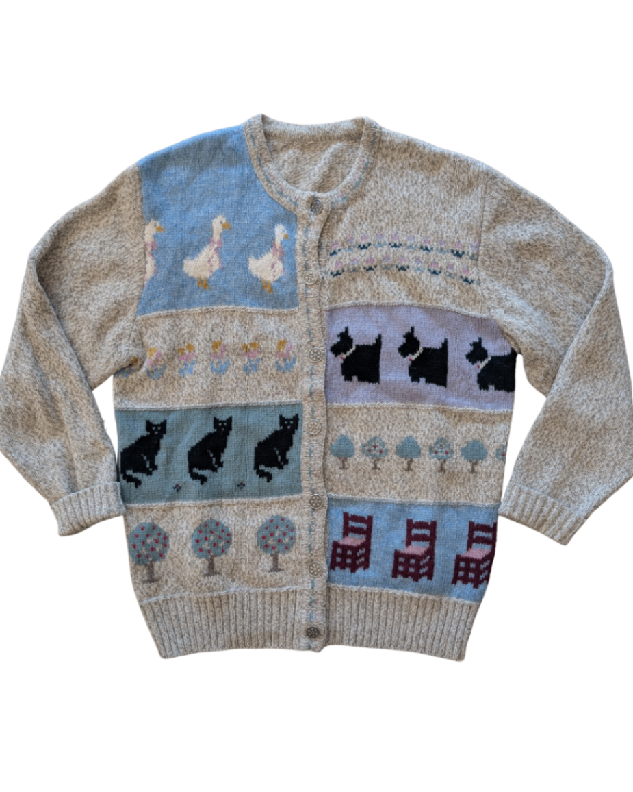 90's Grandma Cottage Core Cardigan