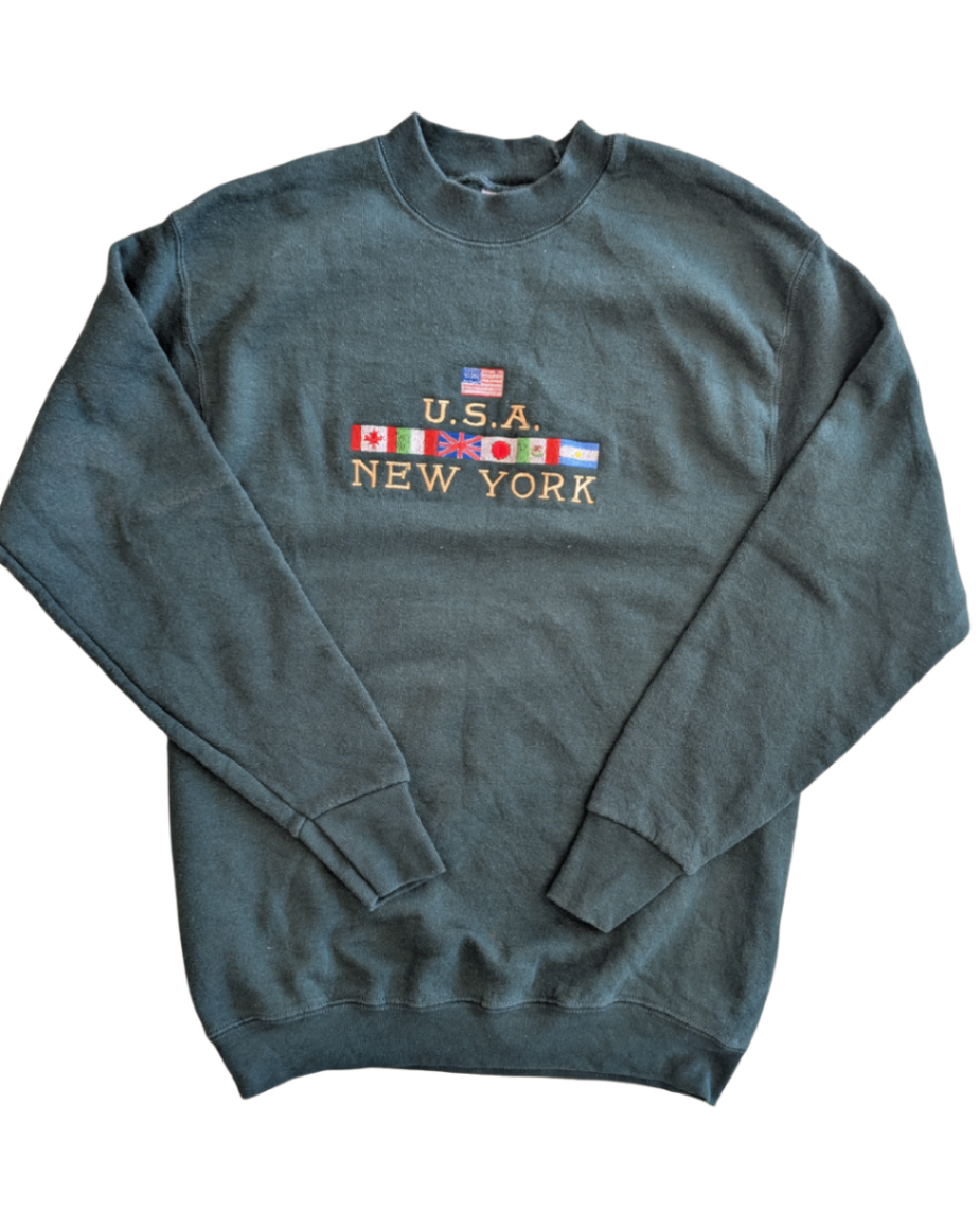 Green U.S.A. New York Crewneck