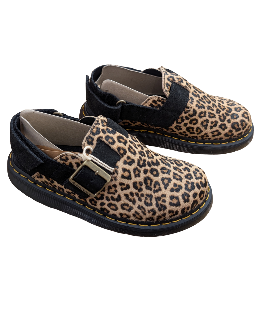 Dr. Martens 7 Leopard Mules (NEW)
