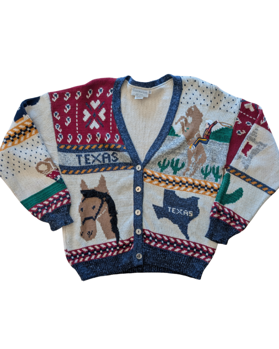 Vintage Texas Cardigan Sweater