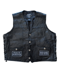 Diamond Plate Patch Biker Vest
