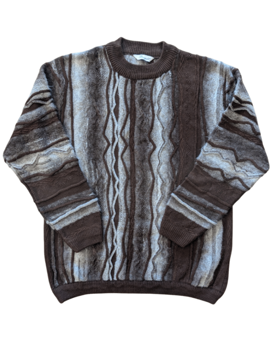 Brown/Grey Coogi Style Sweater