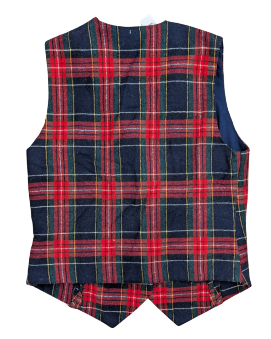 Xmas Plaid Vest