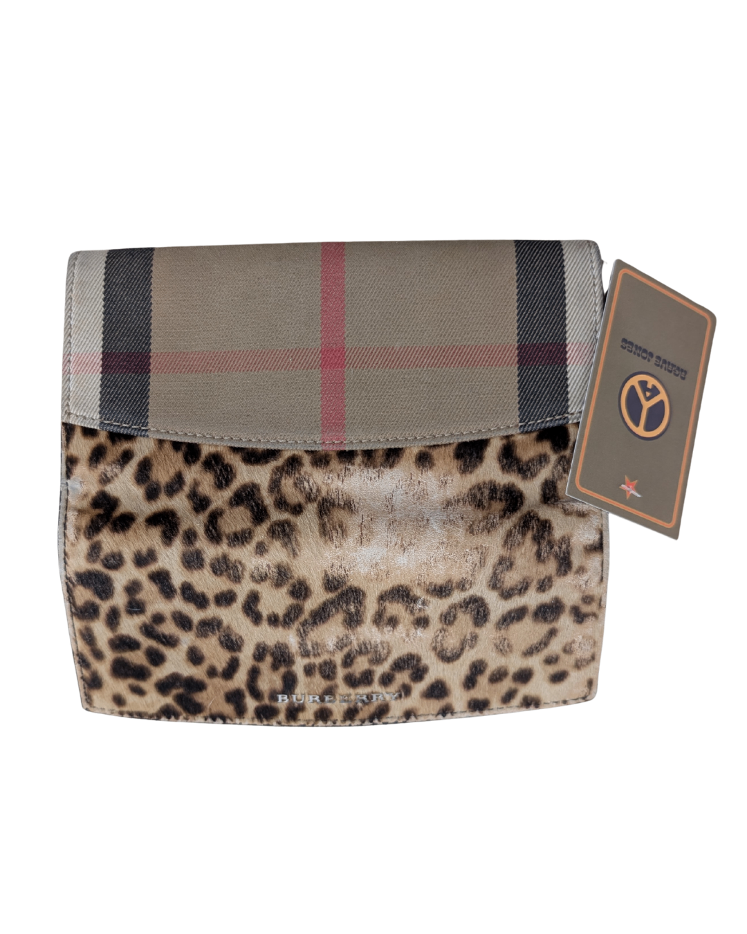 Burberry Wallet Beige/Tan with Leopard Print
