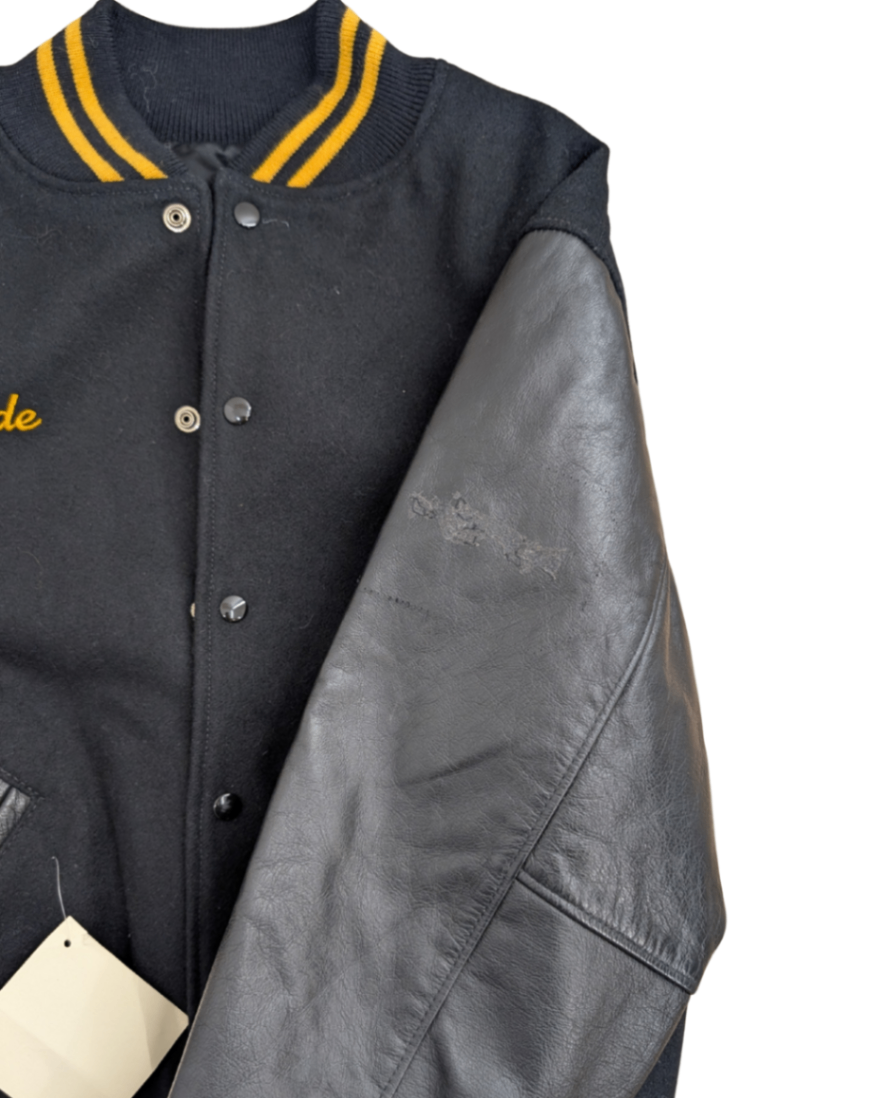 Lynde Varsity Jacket XL Black with yellow accents