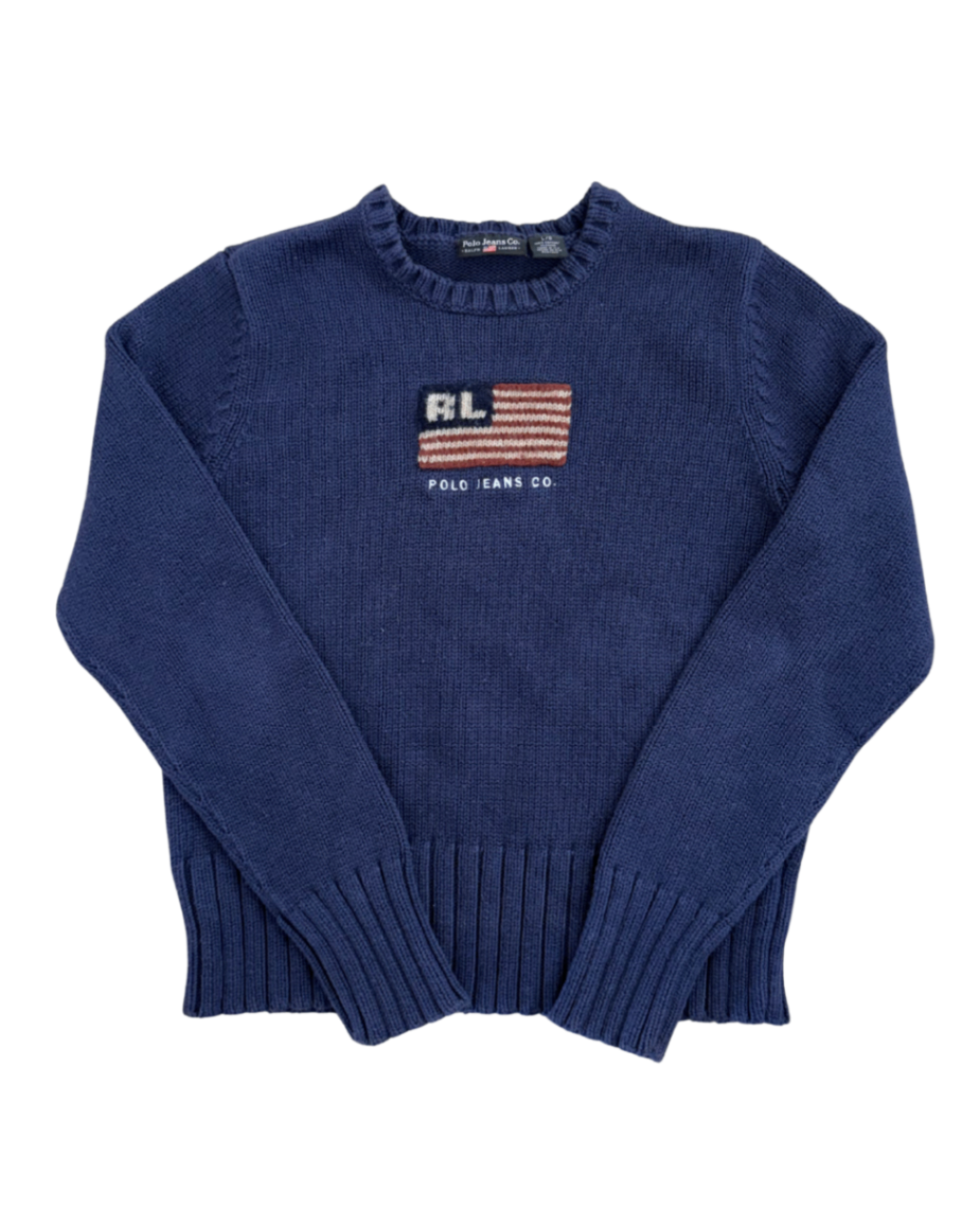 Polo Jeans Co. Sweater Large Blue