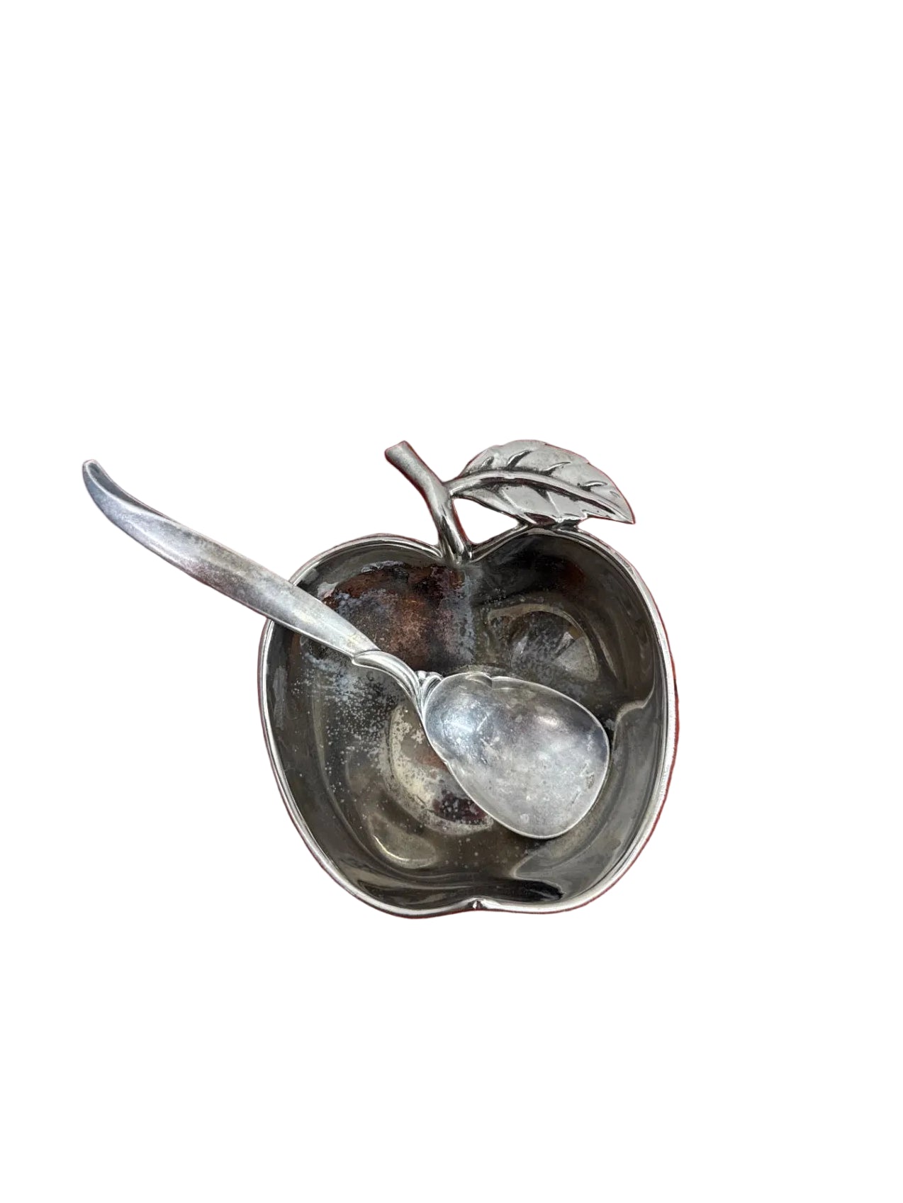 Silver Plated Apple Dish