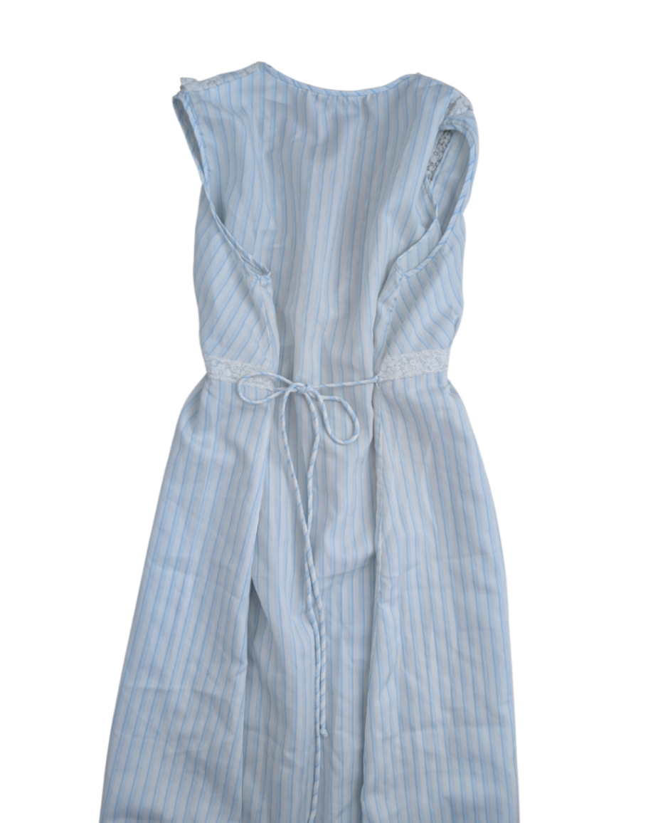 Vintage Striped Nightgown - L