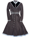 Vintage JcPenney Black Cottage Dress - XS