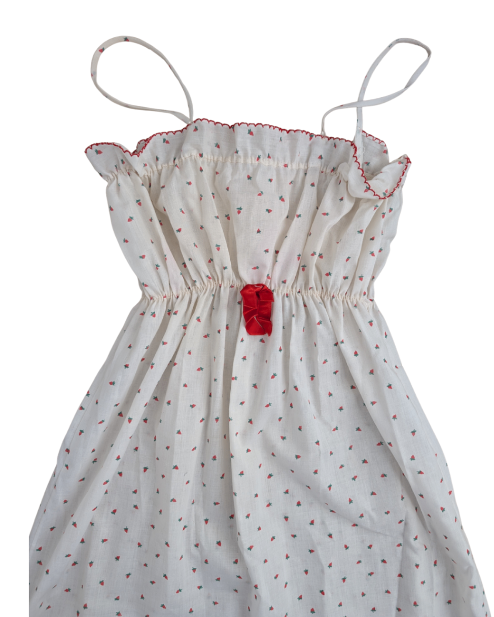 Vintage Strawberry Nightgown and Robe - M