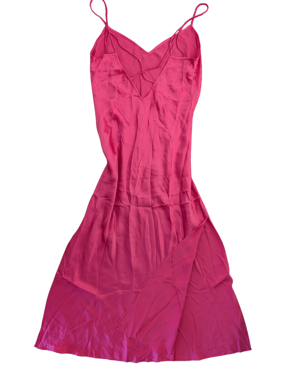 100% Silk Pink Dress - S