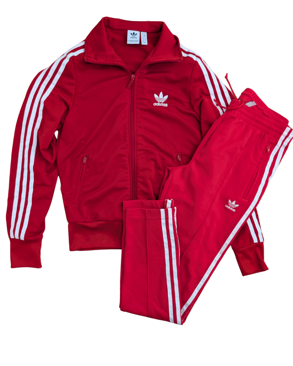 Adidas Track Suit Red Small