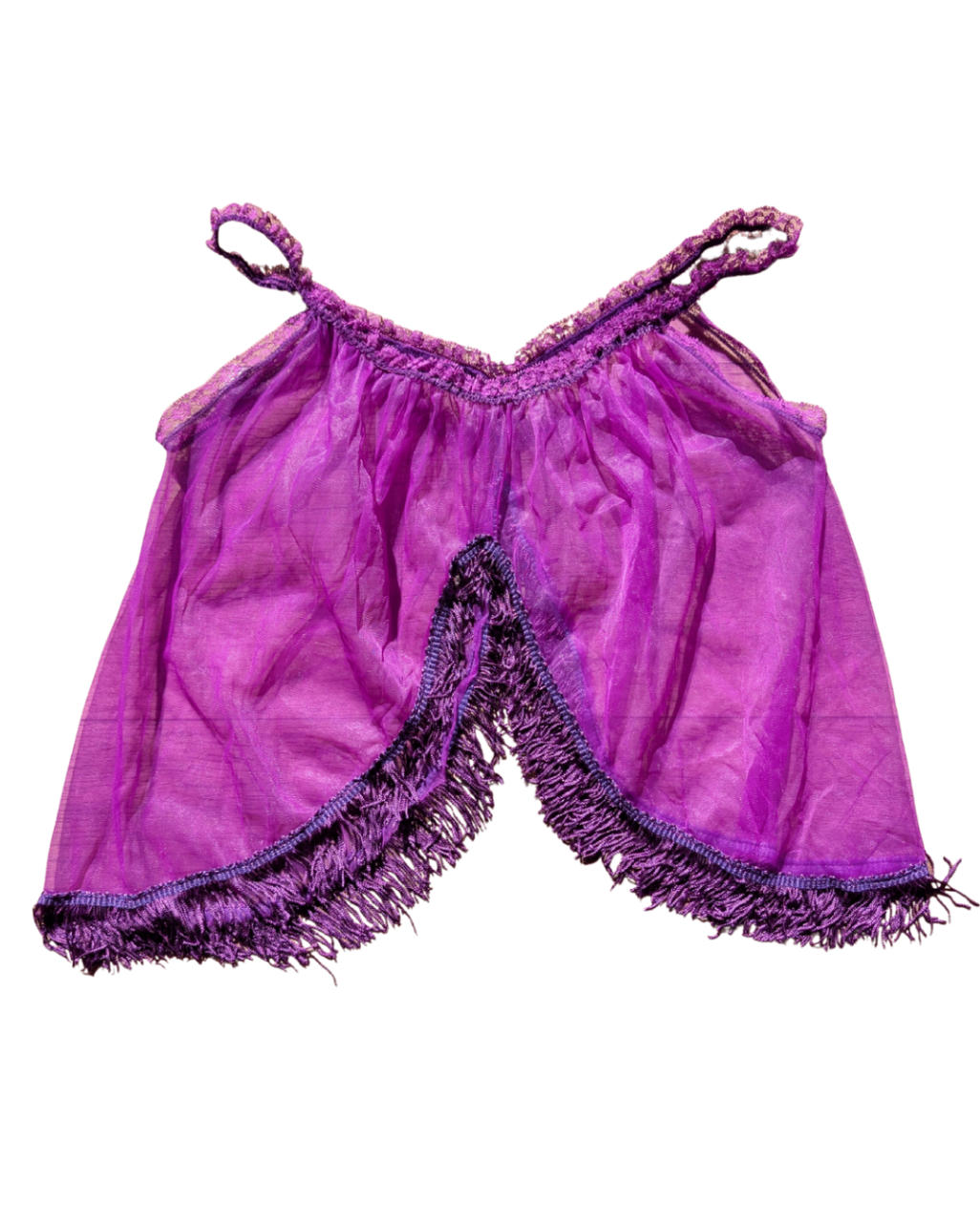 Purple Fringe Top - One Size