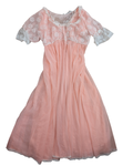 Nightgown Cape and Dress Peach