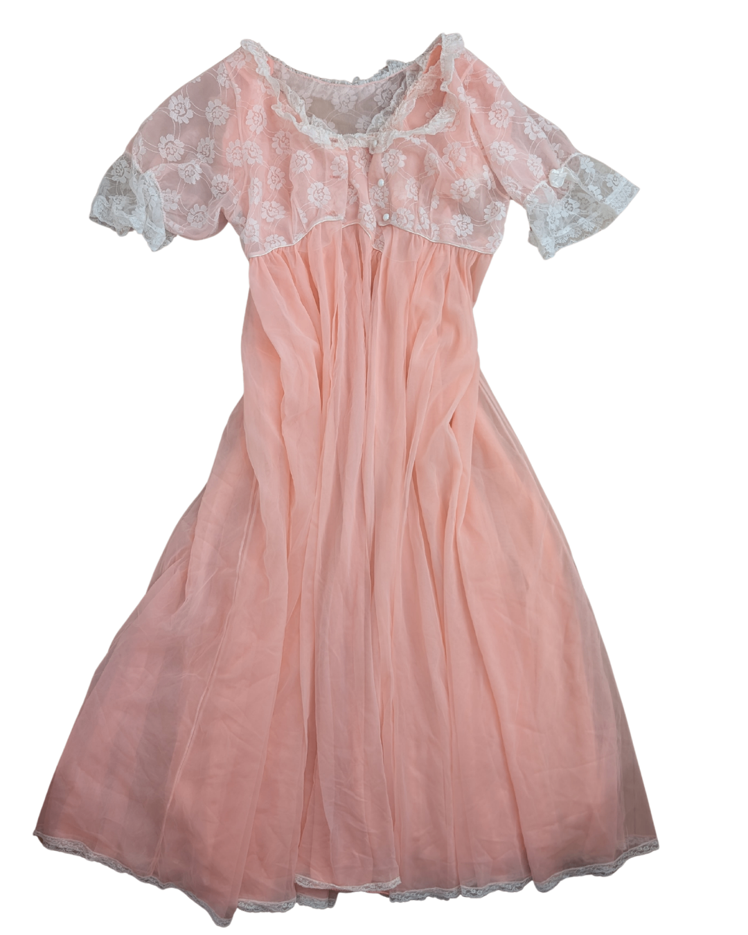 Nightgown Cape and Dress Peach