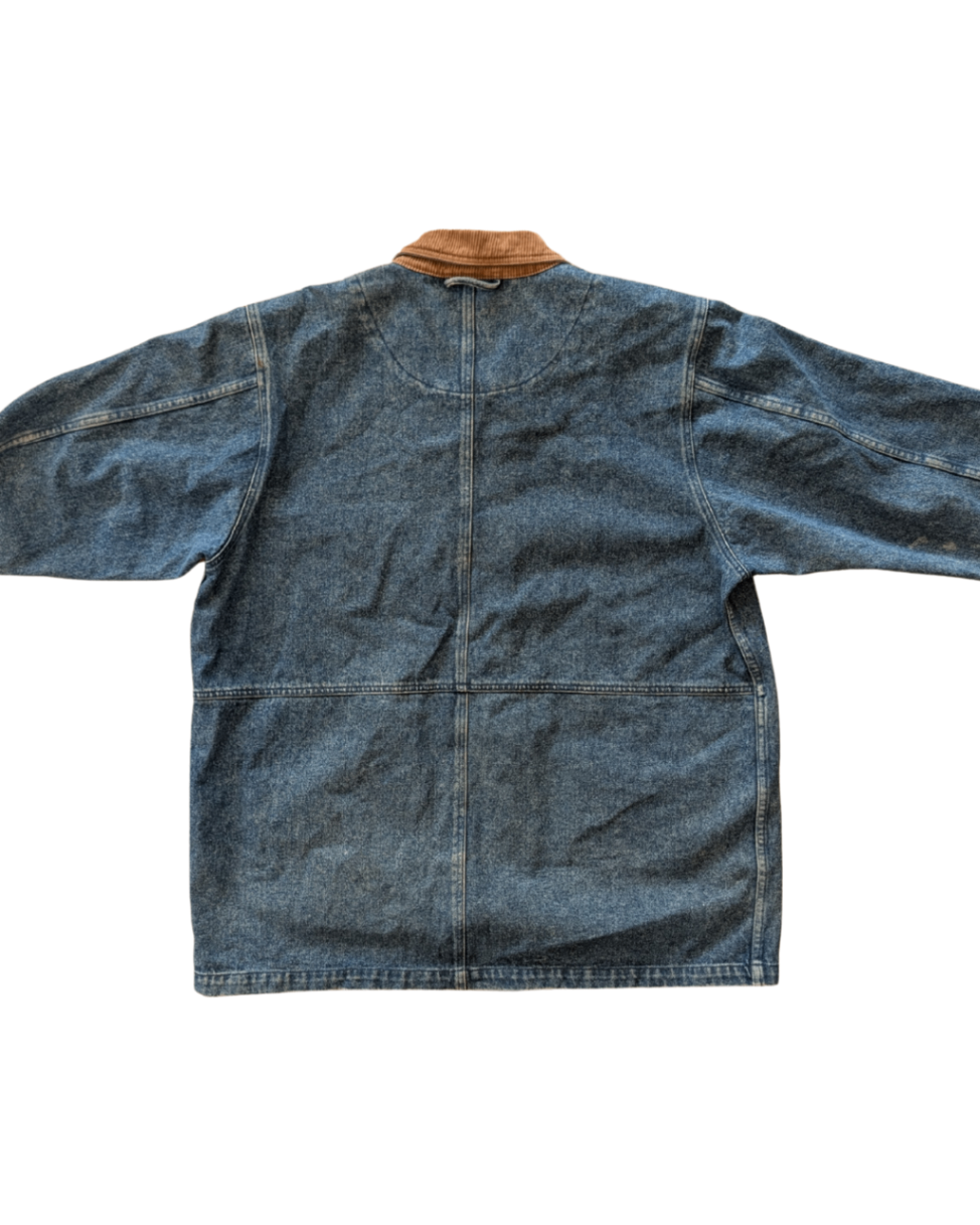 Denim Chore Jacket with Corduroy - 2X