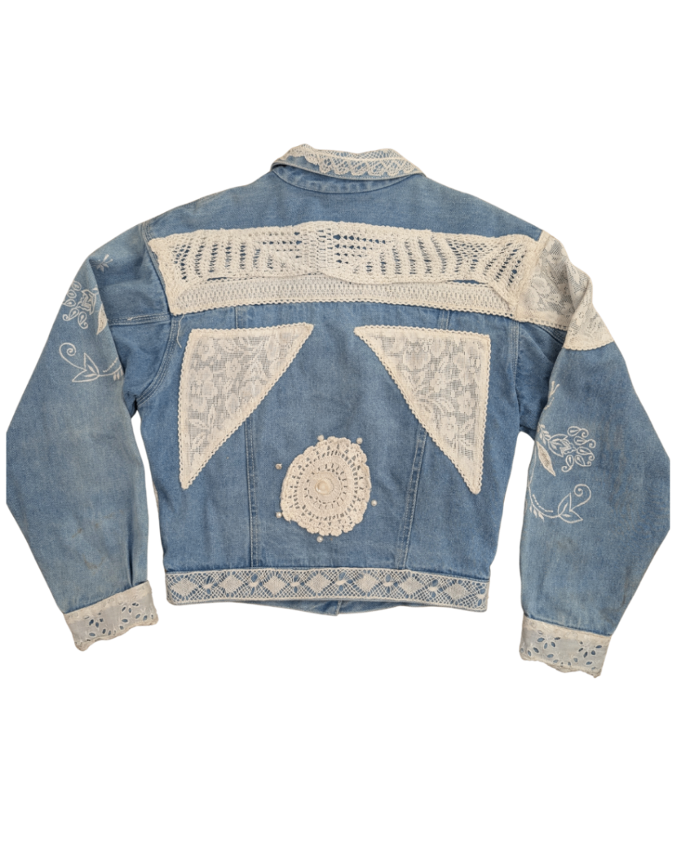 Lace Denim Jacket - 20" PTP