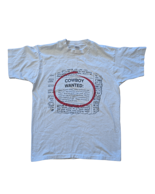'92 Cowboy Wanted Tee - L