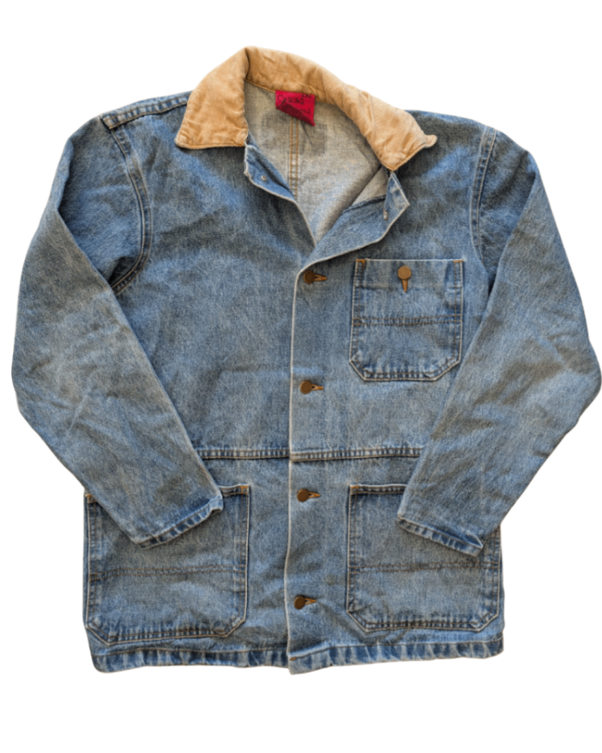 Denim Jacket w/ Corduroy Collar - 2X