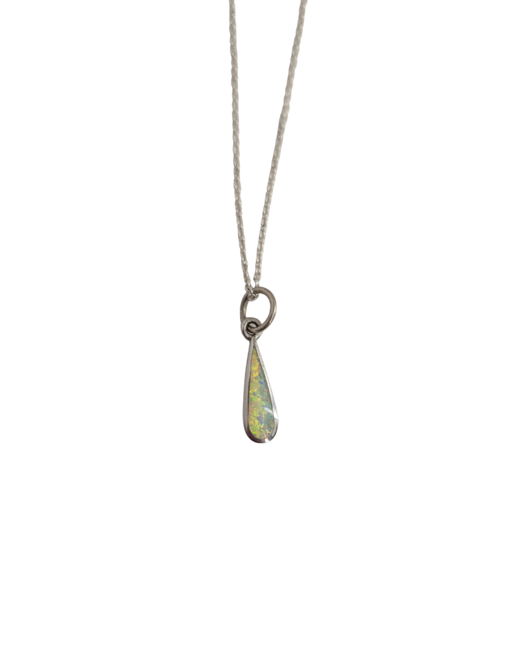 Sterling Silver Opal Necklace