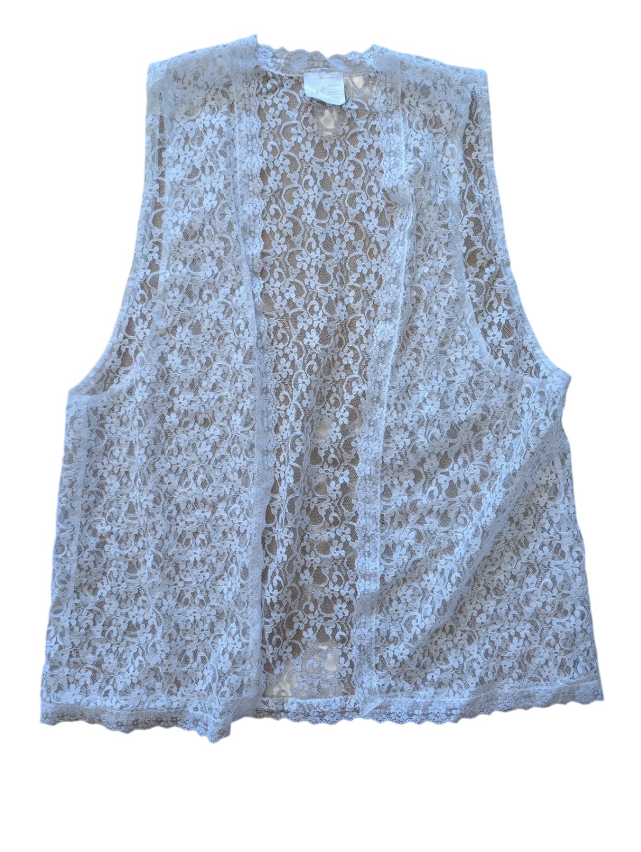Vintage White Lace Top - Small
