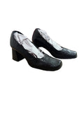 Black Leather Heels size 9