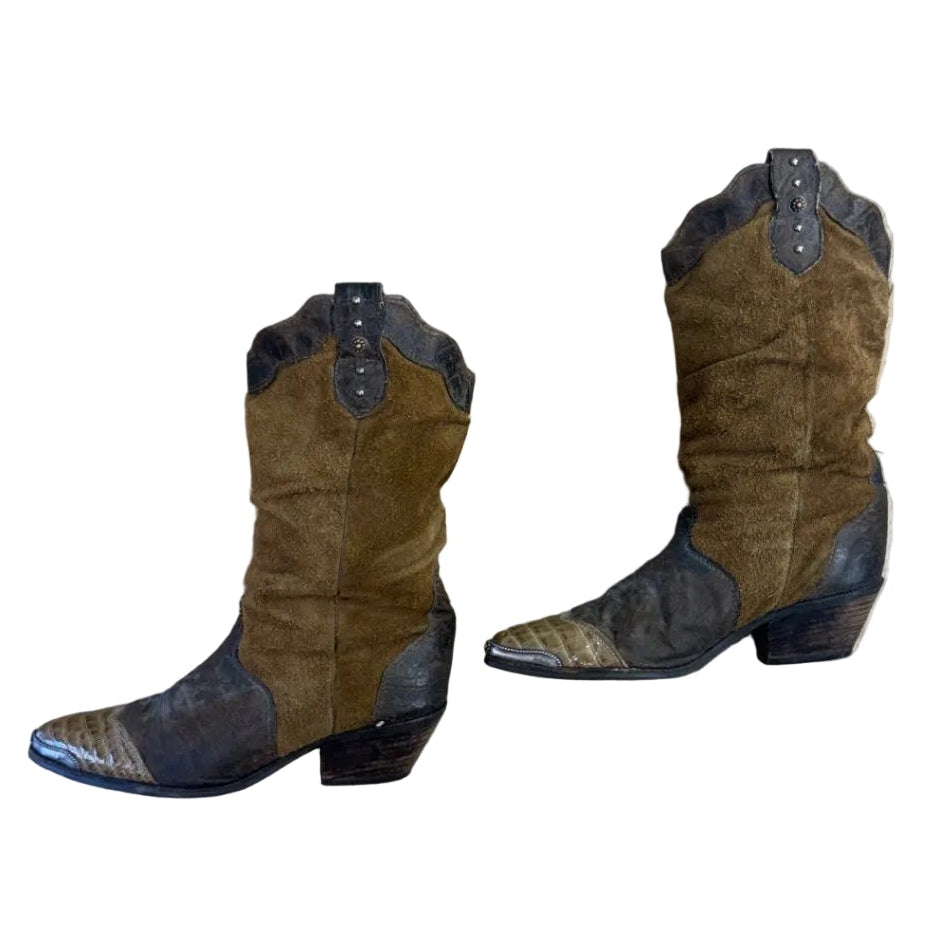 Zodiac Boots 7.5 Brown and black