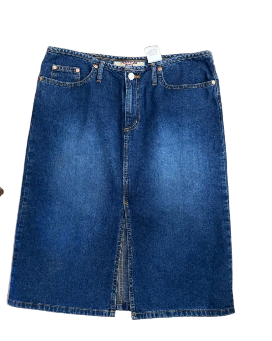Paris Blues Denim Skirt Blue