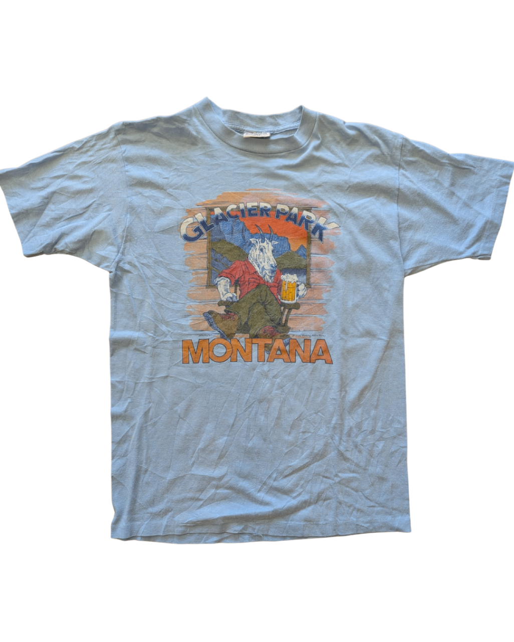 Vintage Glacier Park Montana Tee - L