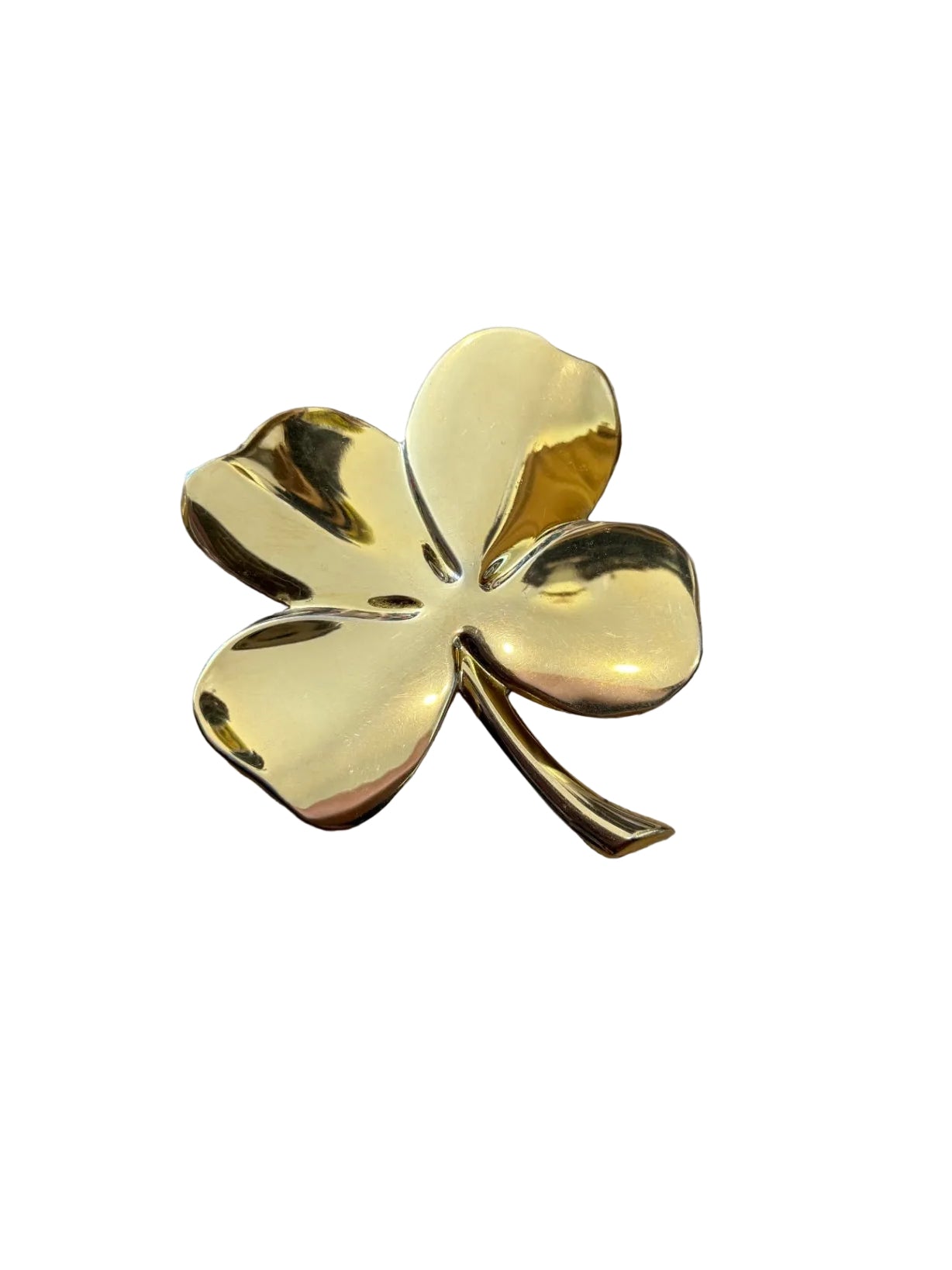 Irish Blessing Gold Shamrock