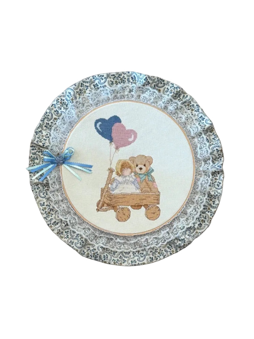 Baby Cross stitch Hoop