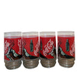 Coca-Cola Glass Cups Set of 4