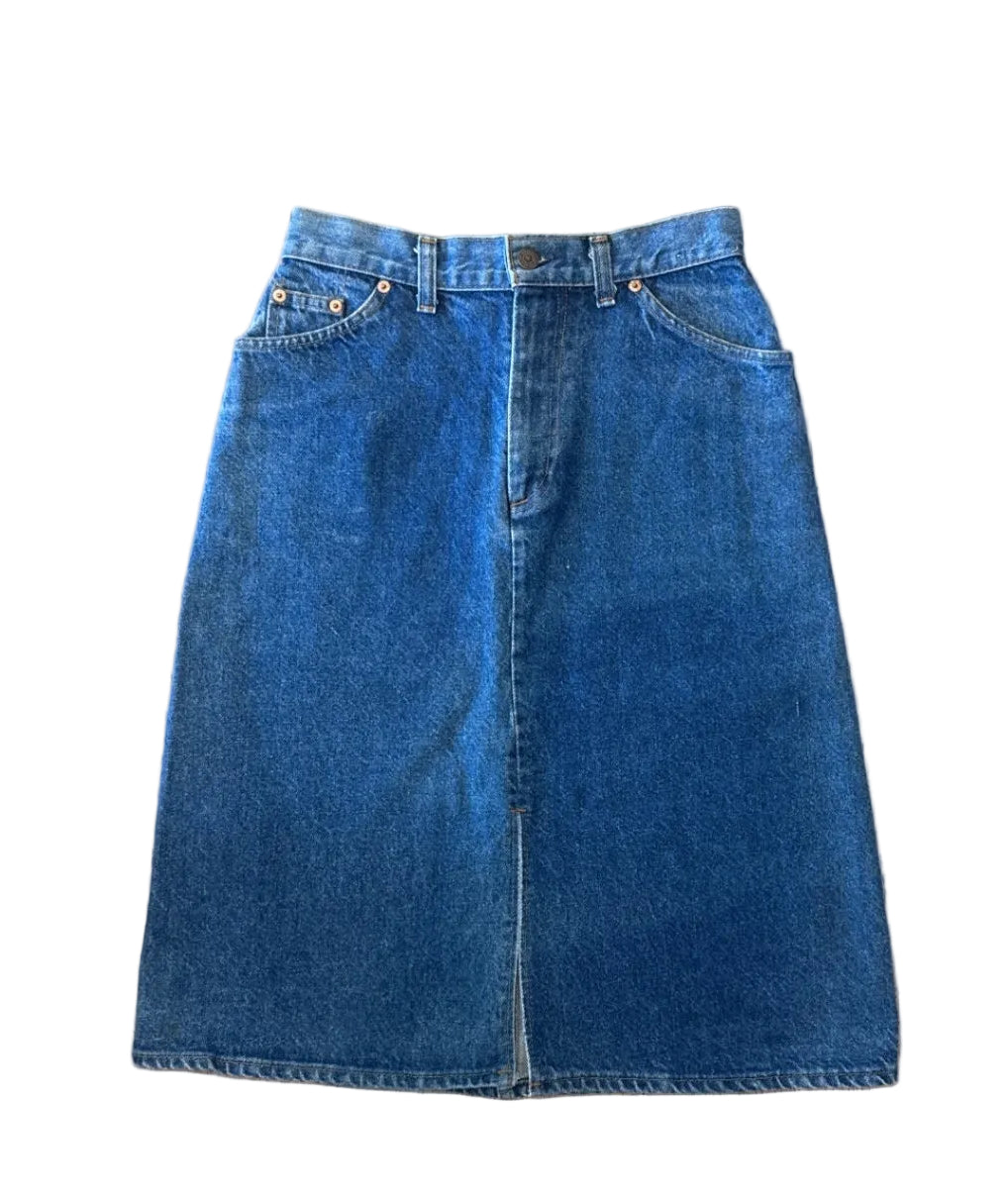 Orange Tab Levi Skirt Blue 90’s