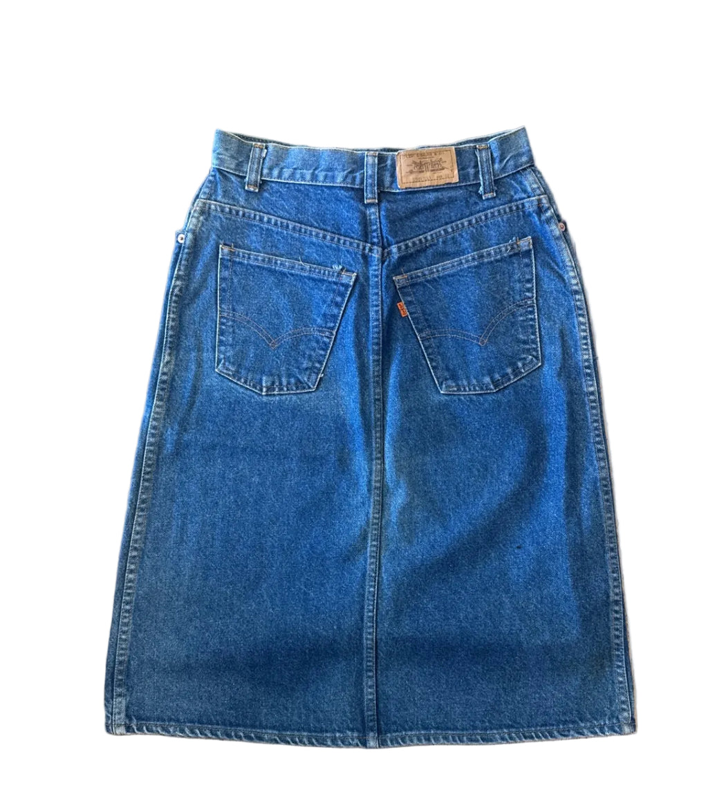 Orange Tab Levi Skirt Blue 90’s