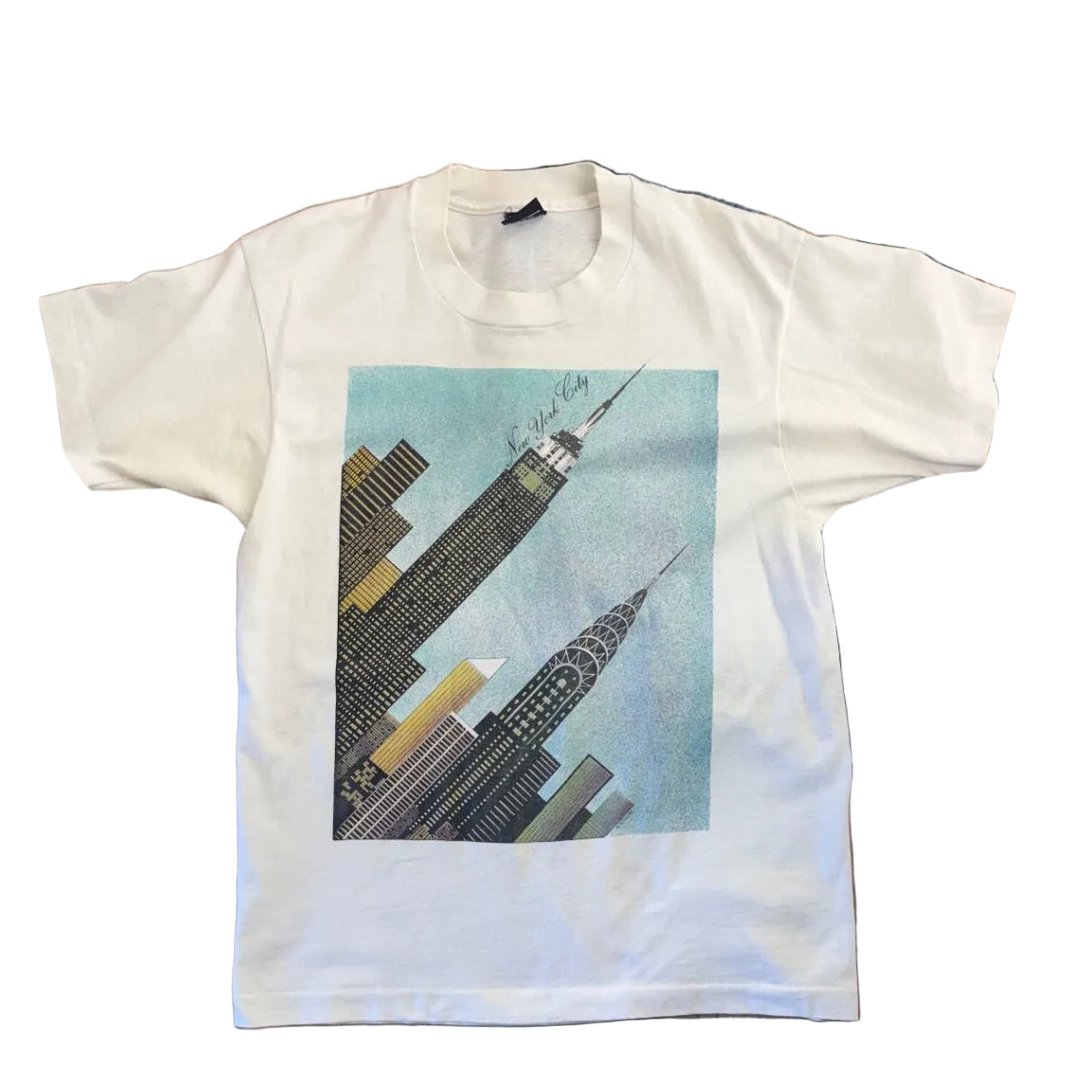NYC Superstar USA T-Shirt White - L